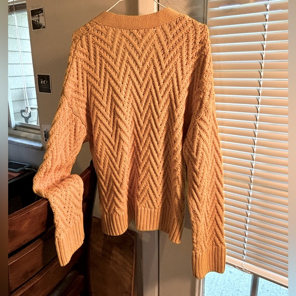 Dip XL Mustard Button Down Sweater - Picture 7 of 7